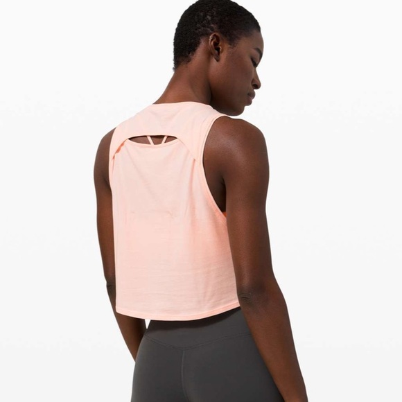 Lululemon Cut Back Crop Tank - Picture 1 of 5